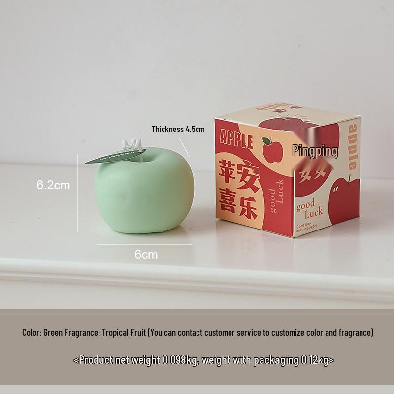 

Новогоднее ароматическое украшение-свеча с ароматом яблока - Сувенирный подарок ручной работы