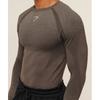 Gymshark Shadow Seamless Long Sleeve T shirT Camo Brown A1b5b Nby9