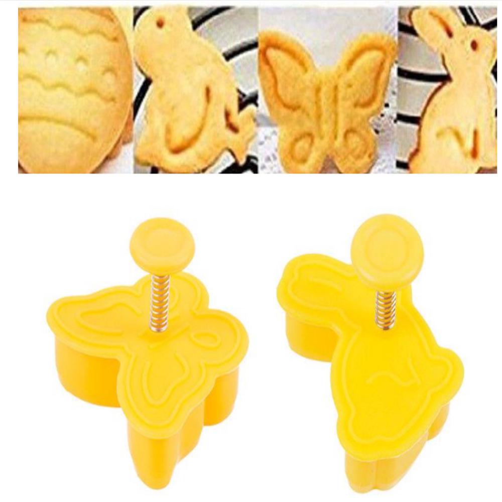 Buy 4X Cake Cutter Cookies Fondant DIY Pastry Mold Biscuit at