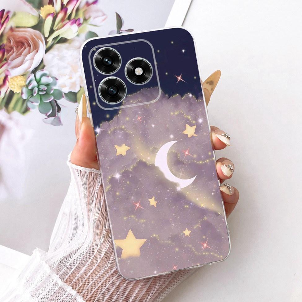 Etui na Honor X5C Plus Pokrowiec Przezroczysty Luksusowy Uroczy Kot Moda Motyl Fajny Malowany Obudowa Na Honor X5cPlus
