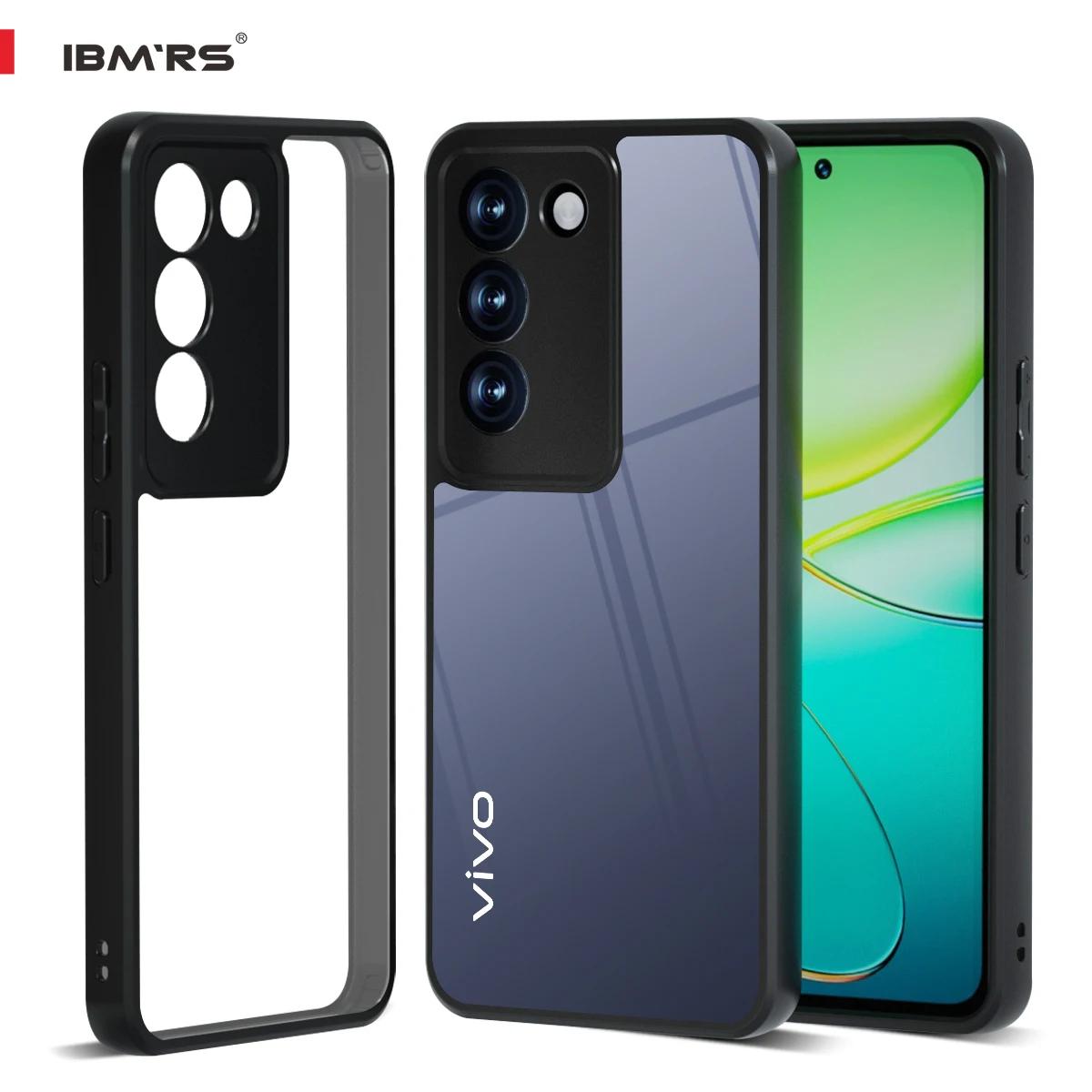 

(Comes with wrist strap)IBMRS [Anti-Scratch Dual Coating] Compatible with vivo Y200e Case, camo Clear Hard Back Shockproof Protective Cover прозрачный