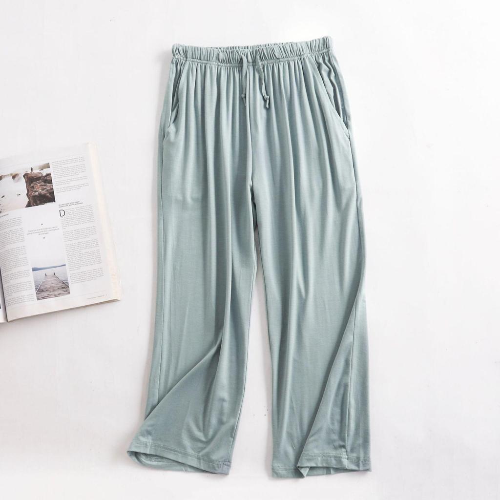 Women's Modal Capri Sleep Pants: Loose, Thin, Summer Style for Home or Outdoor Wear