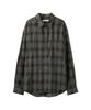 AREUBAN Smoke Ash Check Shirt_Ash Charcoal