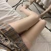 Glossy Gray Silk Slimming Over-the-Knee Stockings with Horse Oil Formula - Black and Aurora Thin Options Available