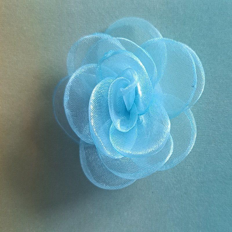 Korean Style 15-Piece Gauze Snow Fabric Flowers for DIY Clothing, Hair Clips, Jewelry Accessories