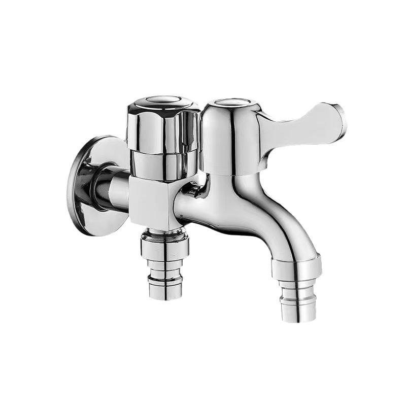 High-Quality Copper Dual-Control Washing Machine Faucet with Double Outlets
