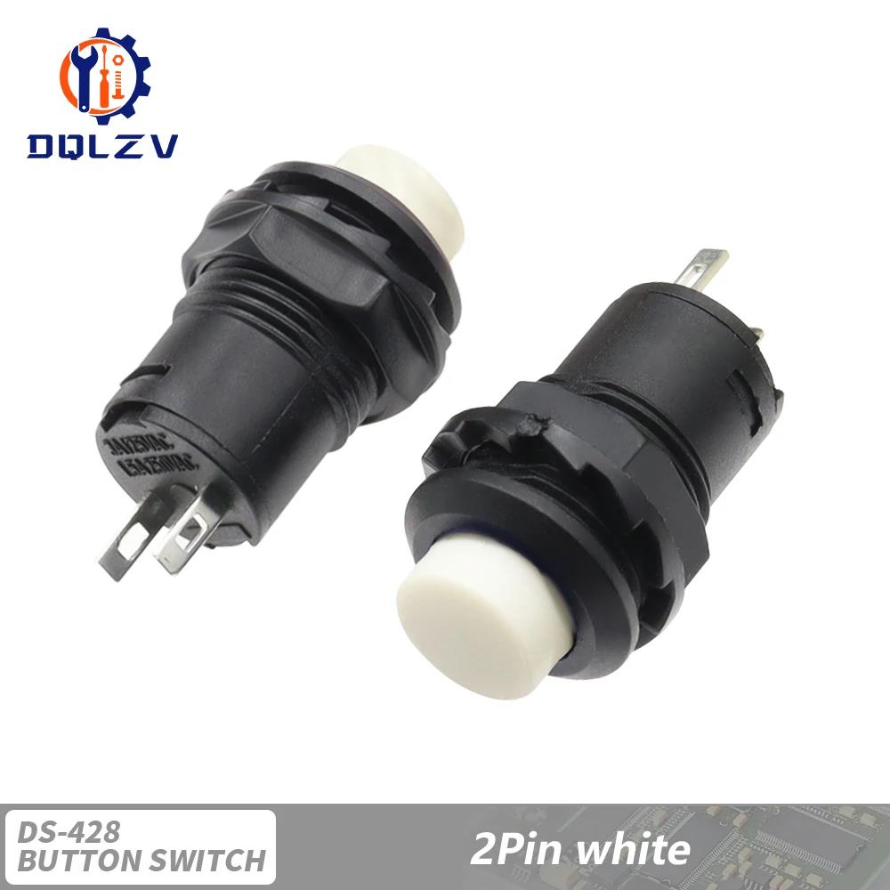 Selbsthaltende / Momentane Druckschalter DS228 DS428 12mm AUS - EIN Druckschalter 3A /125VAC 1.5A/250VAC DS-228 DS-428
