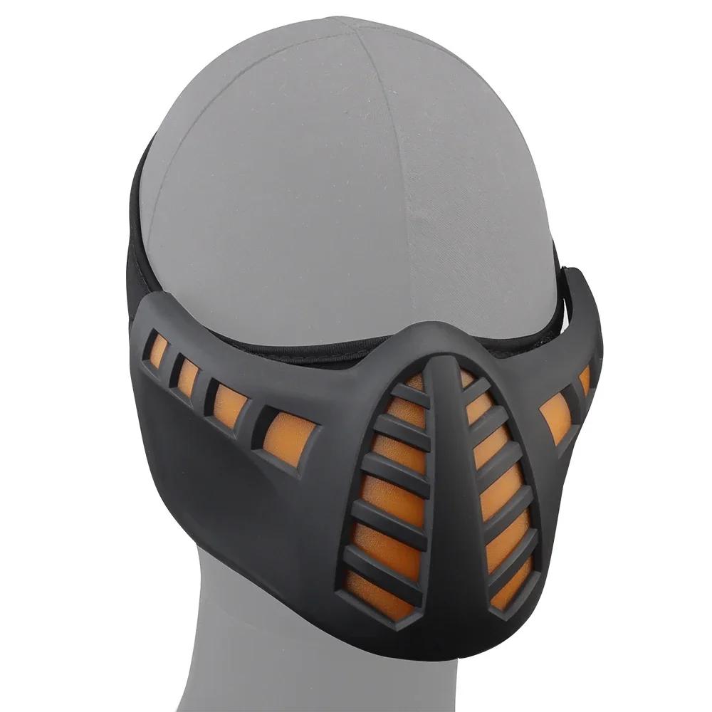 LED Mask Cyberpunk Airsoft Paintball CS Wargame Halloween Field Hunting Protective Shooting Masks
