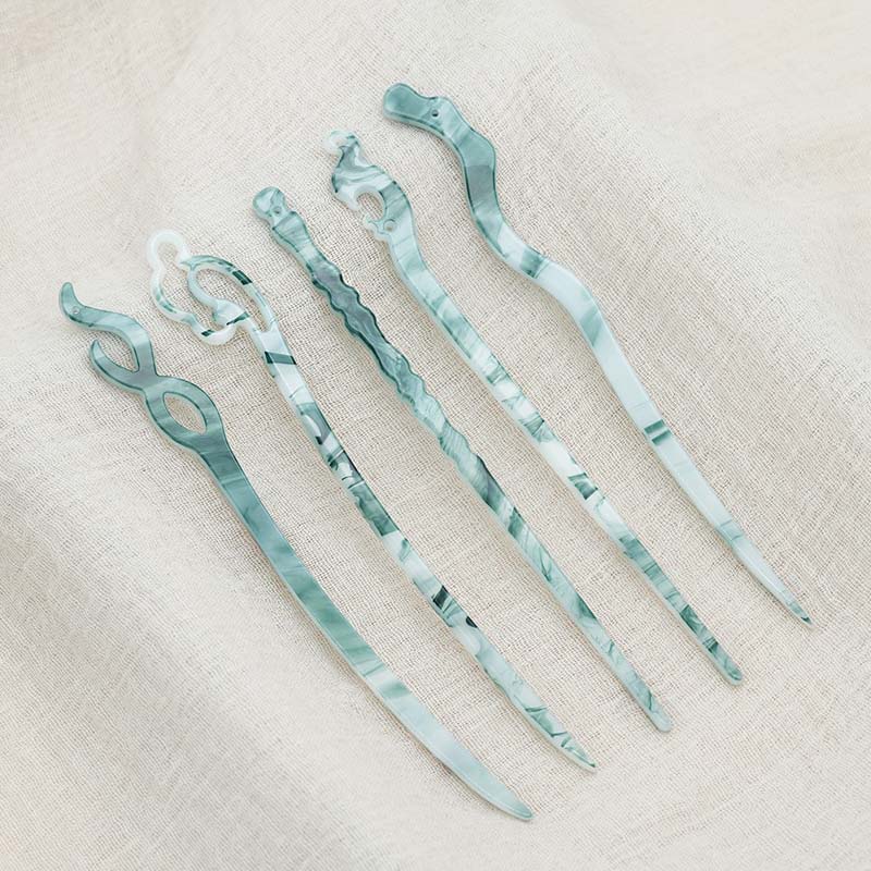 Neue Essigsäure-Haarstäbe im chinesischen Stil für Damen, Vintage-Harz-Essstäbchen-Haarnadeln, Haarspange, Kopfschmuck, Haarschmuck-Accessoires