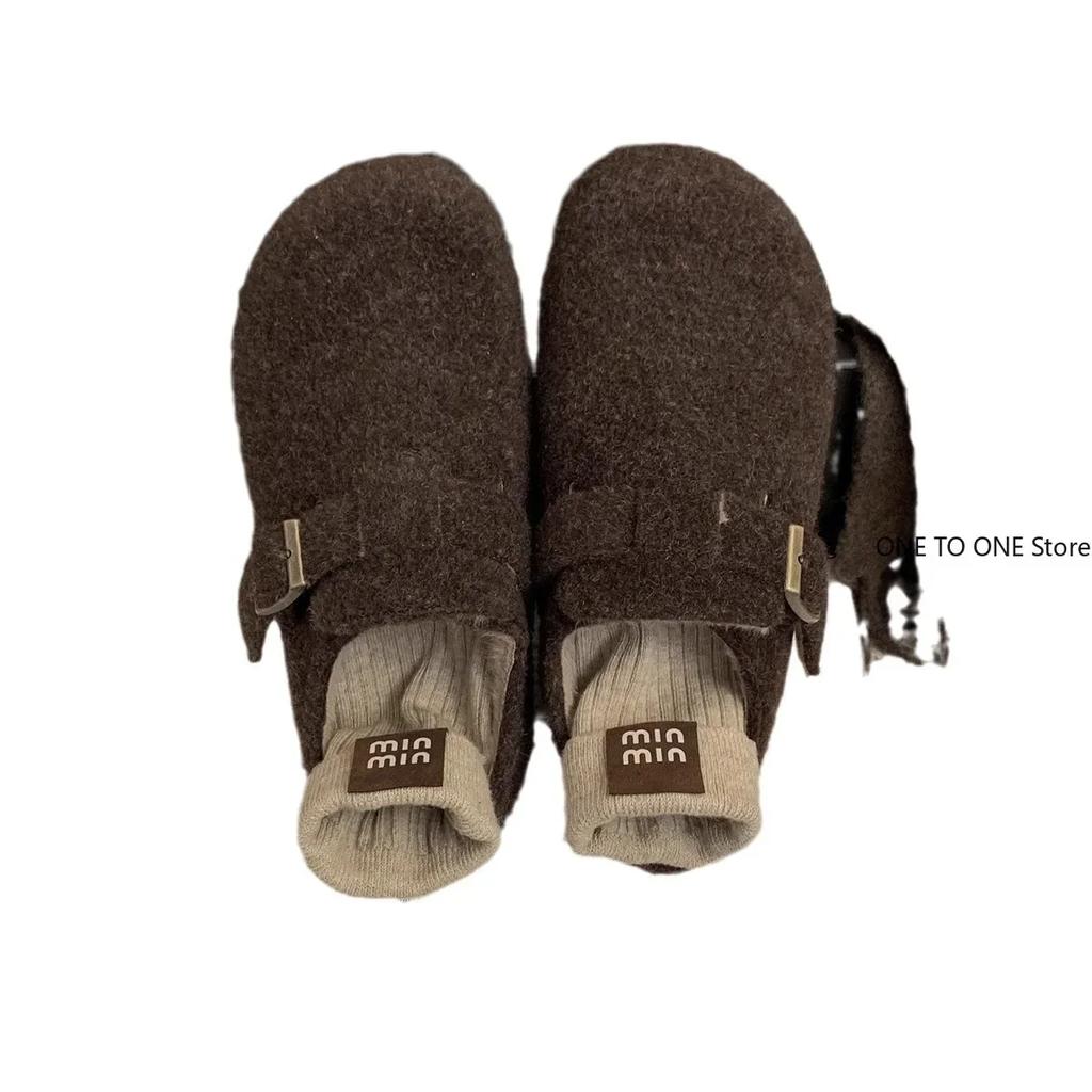 Moda 2025 Czółenka na grubej podeszwie Pluszowe bawełniane buty Zwiększona wysokość wewnątrz Zima Nowe futrzane buty dla kobiet Noszenie Wełniane pojedyncze buty Nowe