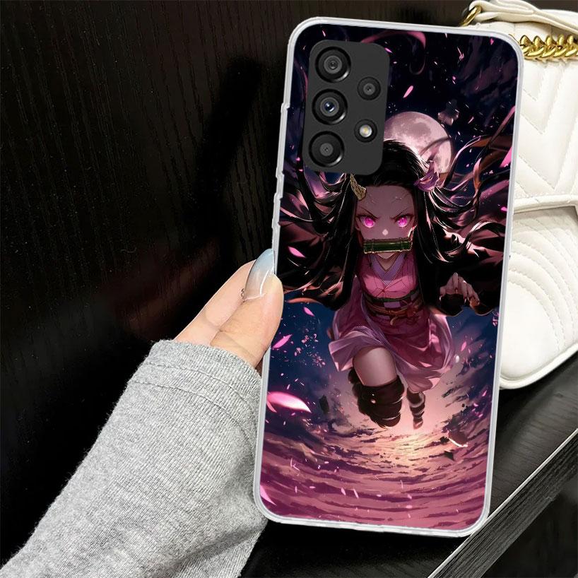 Kamado Nezuko Demon Slayers Case for Samsung Galaxy A52 A42 A32 A22 A12 A51 A50 A02S Phone Cover A41 A31 A21S A40 A30S A20E A10S