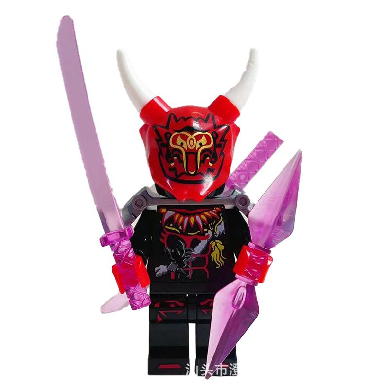 Ninja Warrior Superhero Doll With Weapon Single Building Block Assembly Toy