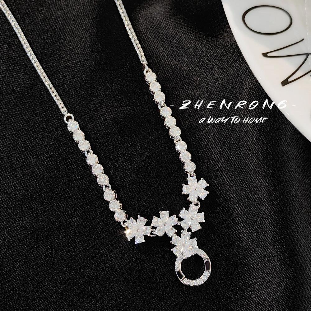 

Italian High Carbon Diamond Necklace with Jade Coin Pendant Versatile Chain for Women