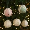 8CM Christmas Ball Ornament Shatterproof DIY Crafts Christmas Baubles Foam Christmas Tree Pendant Holiday Decoration