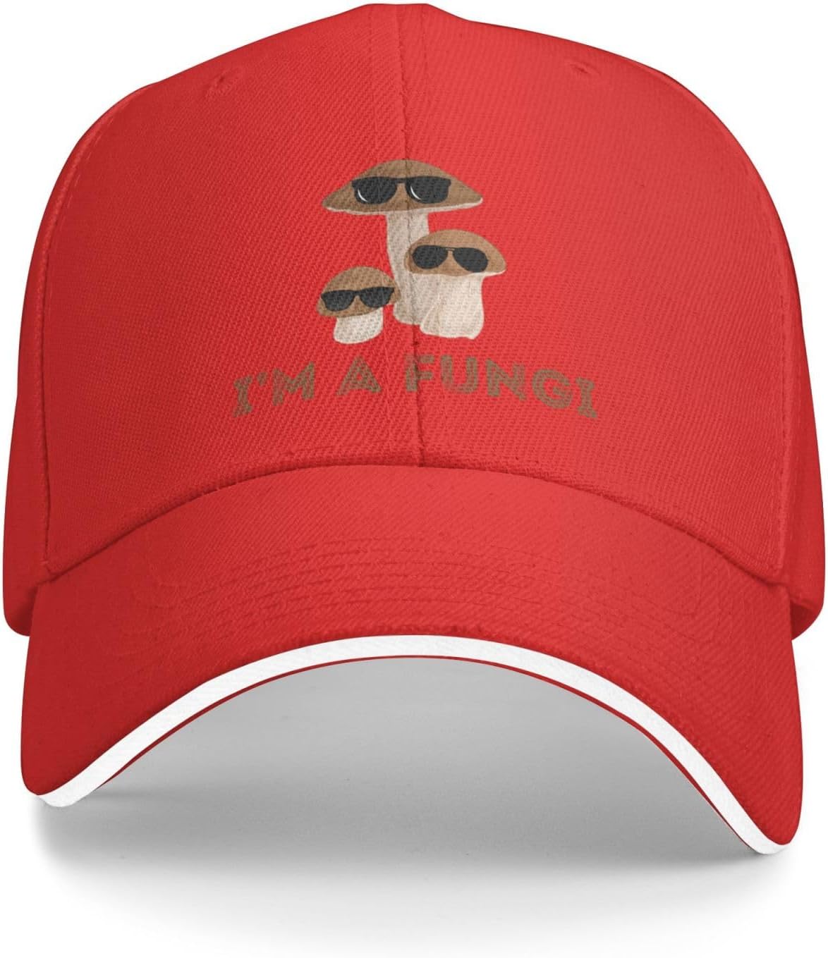 

Funny Im A Fungi Mushroom Baseball Cap Polyester Cool Retro Graphic Adjustable Adult Hat One Size