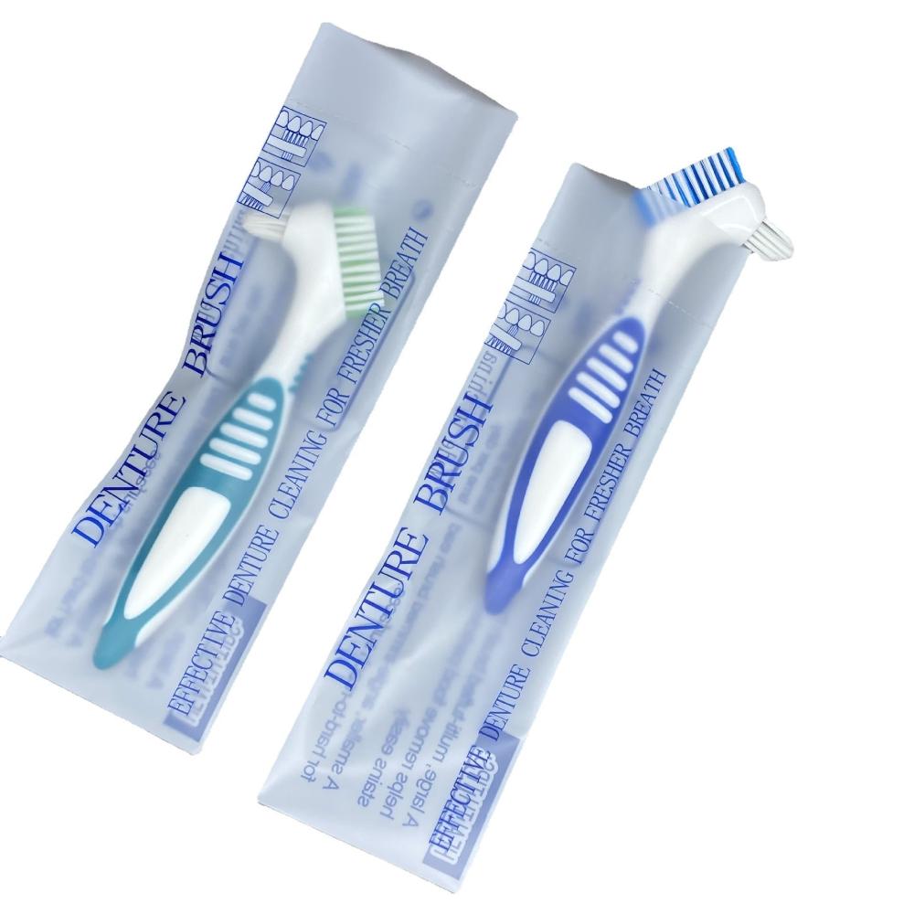 Cleaning Tool Denture Case Dentures Container with Basket Cleaner Brush Denture Box Bath