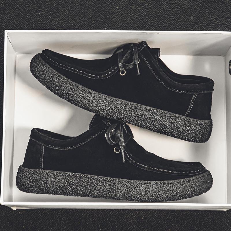 

2024 Мужские туфли из матовой кожи Slip-On — модная повседневная обувь с мягкой подошвой для весны и лета 40