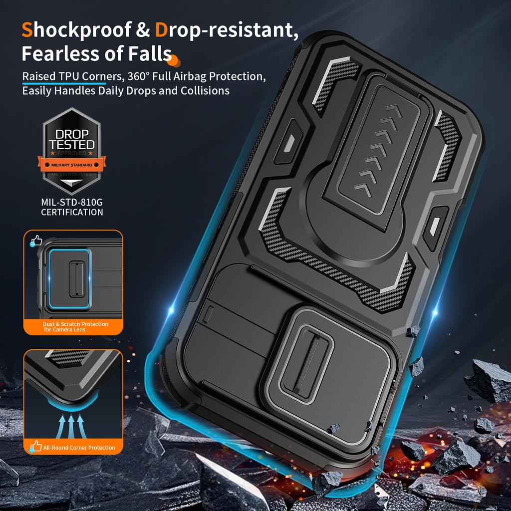 Bracket Bumper Stand Holder Cover Case for Iphone 17 Pro Max Air 16 Plus Iphone16 Iphone17 for Iphone 16 Pro Max Coque