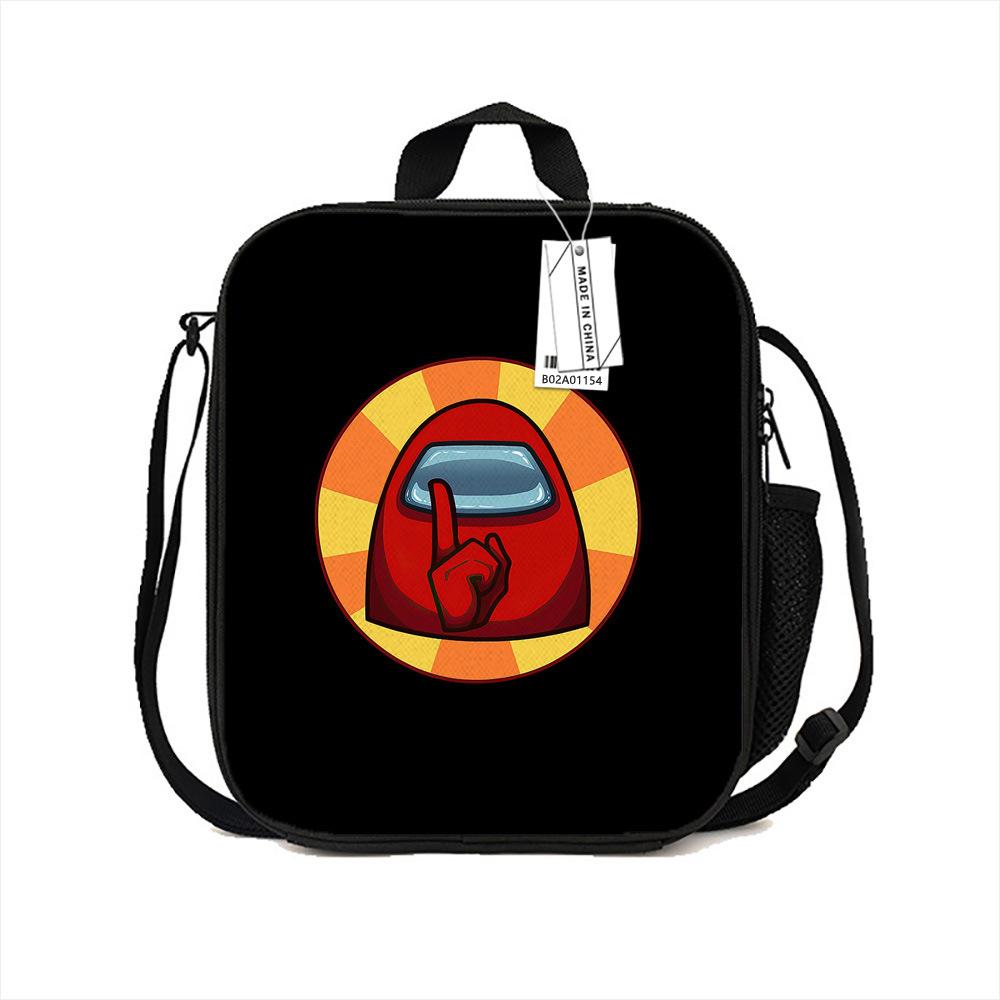 Among Us Printed Portable Lunch Bag Primary And Secondary School Bento Bag Cartoon Insulation Bag Ice Pack New