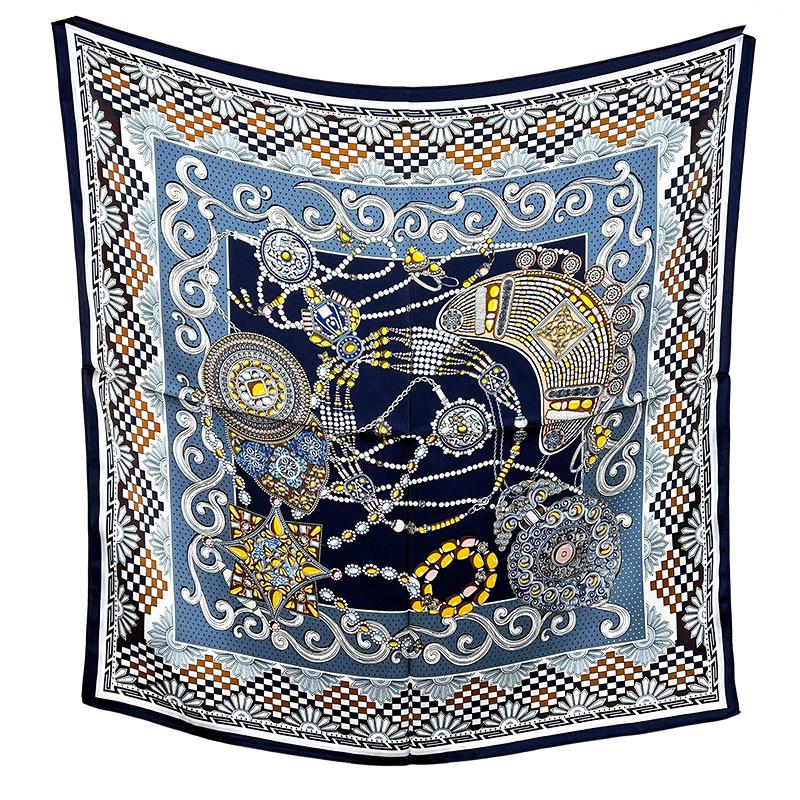 Spring And Autumn Classical High-Grade Silk Silk Scarf Women'S Thin Scarf Elegant Light Luxury High-End Shawl