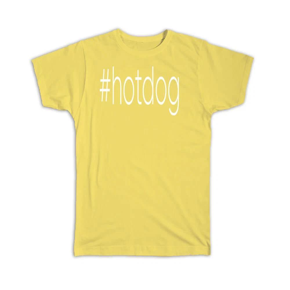Gift T-Shirt : Hashtag Hotdog Hash Tag Social Media 3XL