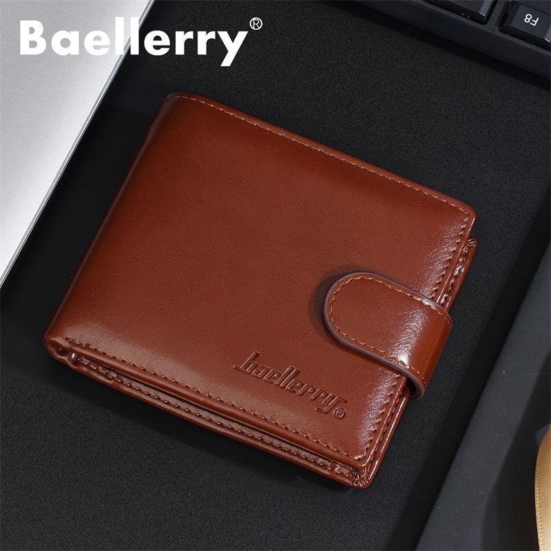 Baellerry Vintage Design Short Wallets for Men Fashion Card Holder Classic Coin Purses