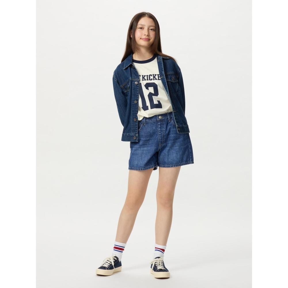 Uniqlo Girls Denim Short Pants