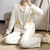 New Pajamas Autumn Pure Cotton Casual Loose Home Clothes Women's Pajamas Two-piece Set Silk Pajamas for Women