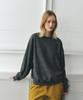 Aente Loose Fit Terry Sweatshirt- Gray