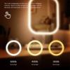 Desktop Vanity Mirror 3 Color Dimmable Light LED Makeup Mirror Light Touching Mirror Women Bedroom Dressing Mirror