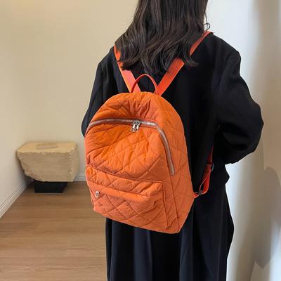 Rhombus-Stickgarntasche, Rucksack, lässige Schultasche mit großem Fassungsvermögen, Handtasche, Rucksack.
