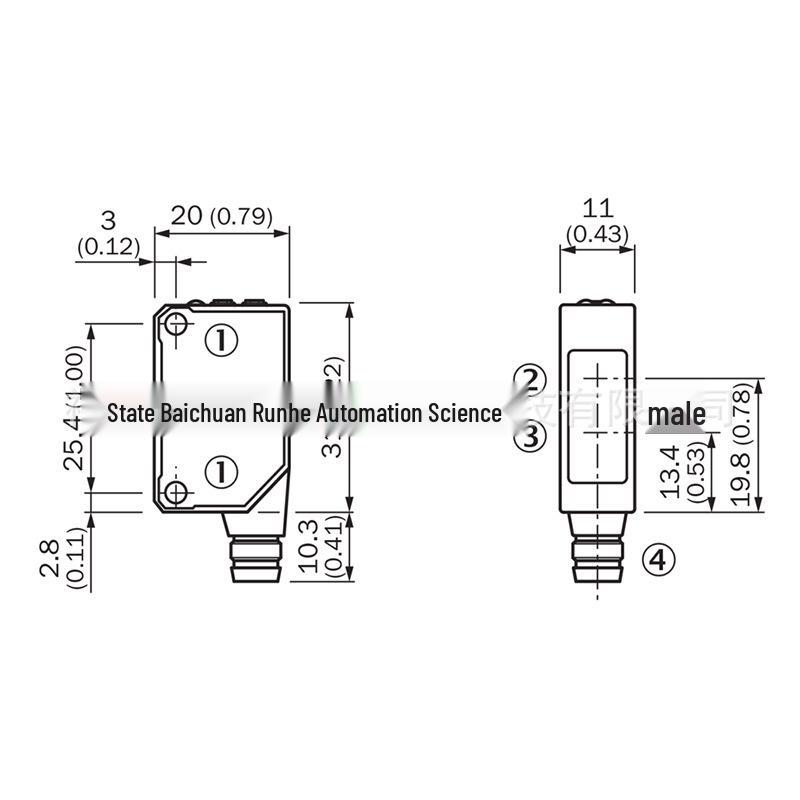 Sick WL100L-E2231 Miniature Photoelectric Sensor (6030713) - Brand New WL100L-E2231