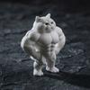 Muscle Cat Statue, 3D Printed Standing Muscular Cat Figurine, Funny Quirky Kitten Desk Ornament for Living Room, Bedroom, Office Desktop, Cabinet