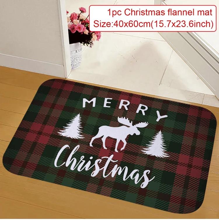 Christmas Door Mat Santa Claus Outdoor Carpet Merry Christmas Decorations for Home  Navidad Xmas Ornament New Year 2025
