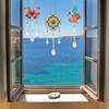 3Pcs Diamond Art Kit for Kid Wind Chime Craft DIY Sun Catcher Crystal Pendant with Diamond Pen Hang On Window Ceiling Balcony