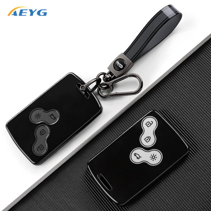 Tpu Auto Shell Fob Holder Accessories For Renault Clio 4 Captur Megane 3 Scenic Fluence Zoe Koleos Laguna Nema Stage Keychain