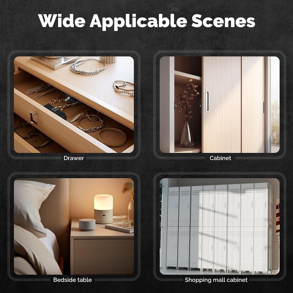 Drawer Electronic Lock Bluetooth-Compatible Keyless Smart Drawer Lock RFID Card Smart Electronic Lock for Furniture Drawer