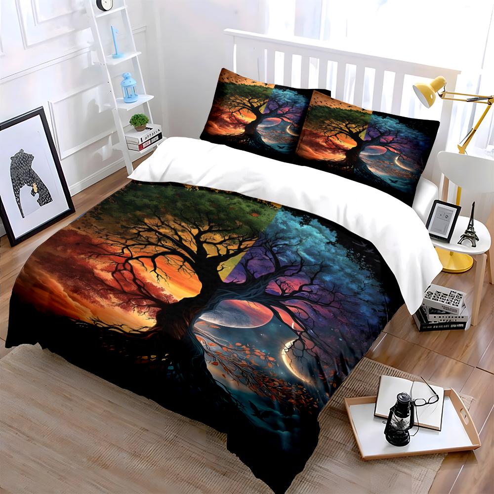Fantasy Tree Design Bedding Set Bedding set (1 duvet cover, 2 pillowcases, duvet not included)