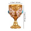 Medieval Goblet for Ceremonial Use, Zinc Alloy Wine Cup, Engraved Gift Item
