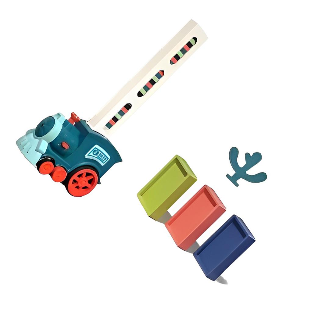 1 Set Kids Games Domino Train Mexican Stacking Game Electric Trains Building Toy Boys Girls Party Favors