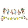 Happy Easter Banner Bunny Butterfly Easter Banner Garland Signs Spring Themed Easter Day Decorations for Home
