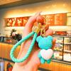 Seonjae Run Pendant Cartoon Bear Keychain for Girls' Backpack