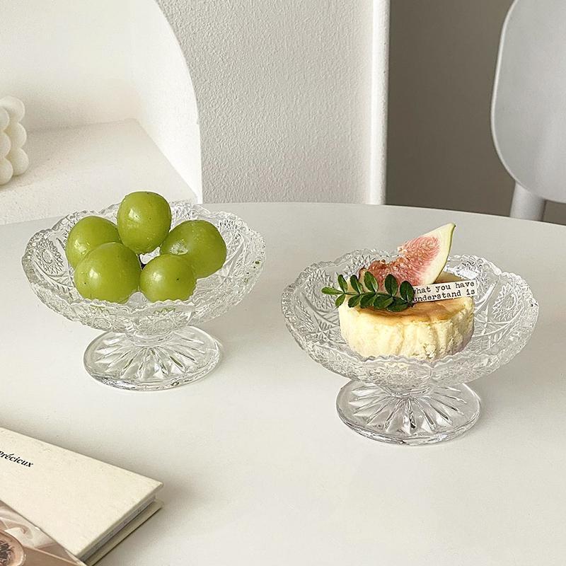 Europeisk Lett Luksus Krystallglass Kakestativ Fruktfat Snacksbrett Dessert Holder for Bryllup Høyfotet Cupcake Utstilling