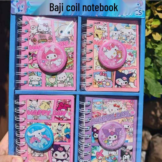 Demon Slayer Badge Planner Set: Creative Loose-leaf Notebook