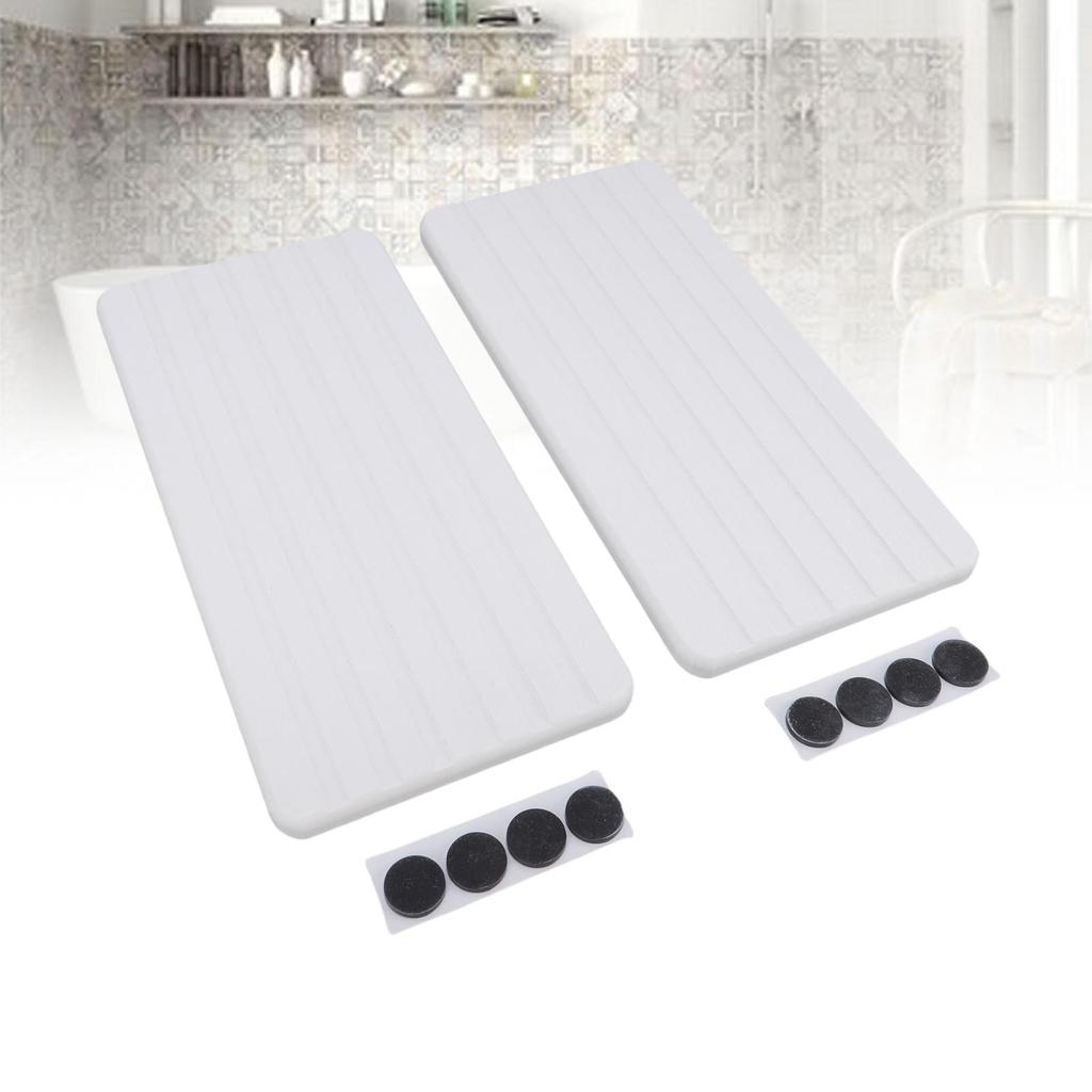 2pcs Diatomite Coaster Water Absorbent Fast Drying  D Diatomaceous Earth Soap Dish with Foot Pads for Bathroom Kitchen