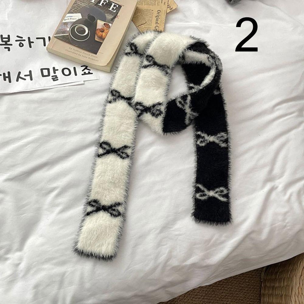 Photo Props Plush Scarf Warm Long Soft Sticky Scarf New Neck Scarf Shawl  Winter Autumn