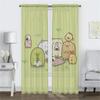 Sumikko Gurashi Shades Kitchen Curtains 2 Pieces Blackout Curtain for Room 2 Panel Halloween Decoration Home Interior Curtains