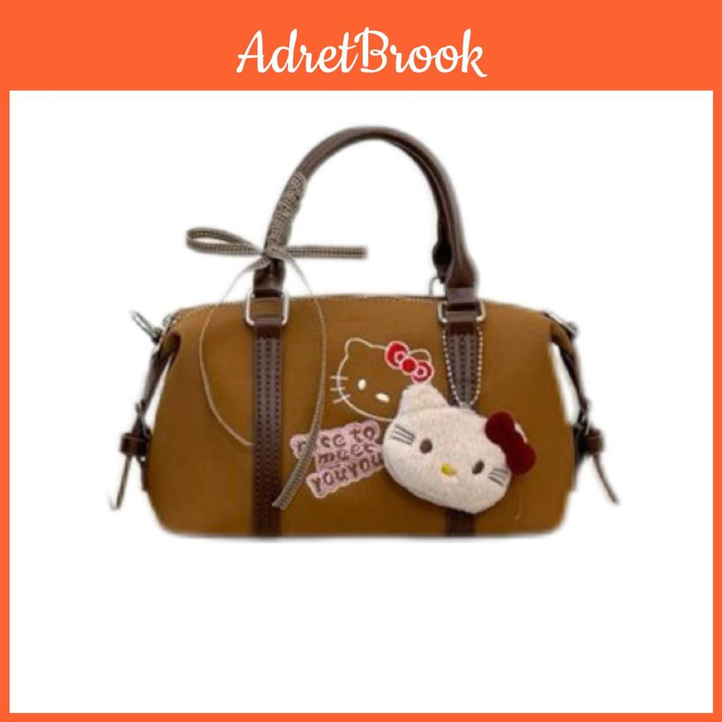 Japanese Vintage Leopard Print Shoulder Bag With Pu Material For Daily Use