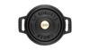 Staub Pico Cocotte Rotonda Nera Piccola Pentola Smaltata Colata a Mano Giapponese La Cocotte Rotonda "Mini 10cm" [Prodotto Autorizzato] 40500-101