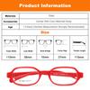 Baby Girls Boys Optical Glasses with Strap Size 39 Flexible Frame No Screw One-piece Band Cord Retainer